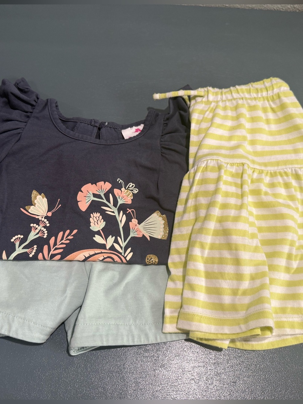 Girls - Tommy Bahama outfit and Old Navy skort